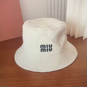 Miu Miu Hat Black and White